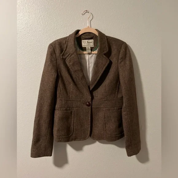 L.L. Bean Women's wool Blazer size M - Picture 1 of 6